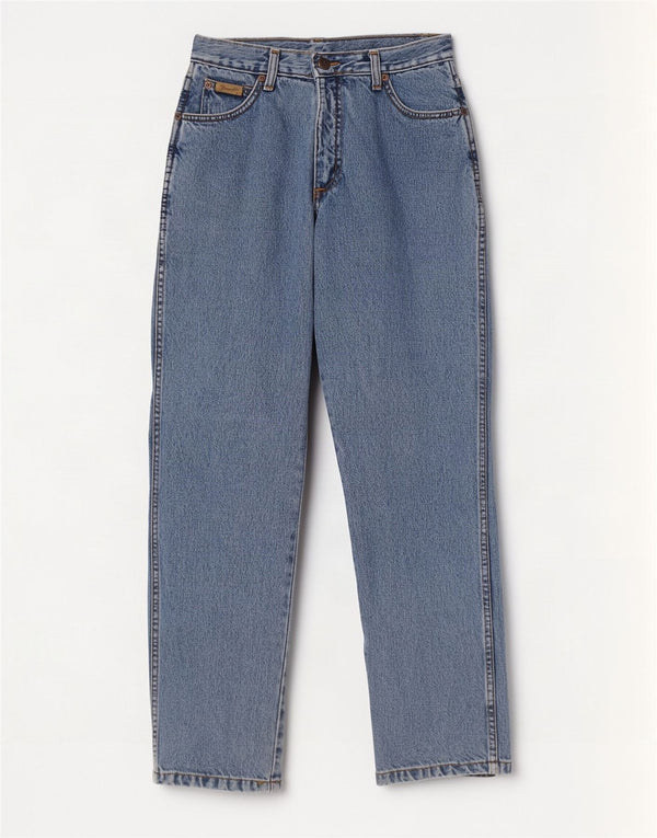 Jeans dritti Lucy da donna Wrangler US 10 Large W30 L30 cotone blu