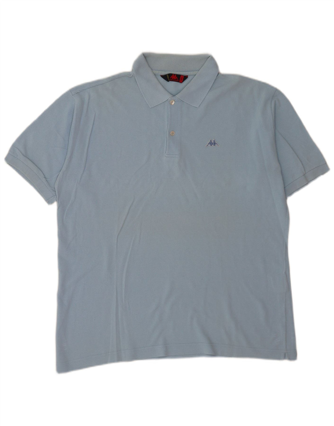 Polo Kappa Uomo Large Blu In Cotone