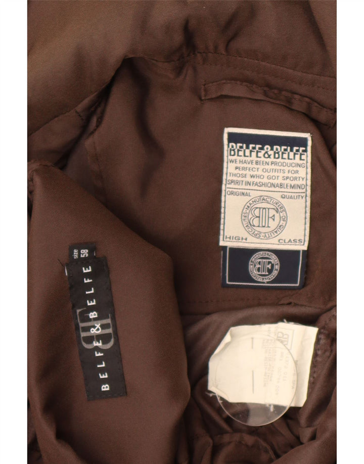 Giacca Parka da uomo con cappuccio Belfe & Belfe IT 58 4XL Marrone Poliammide