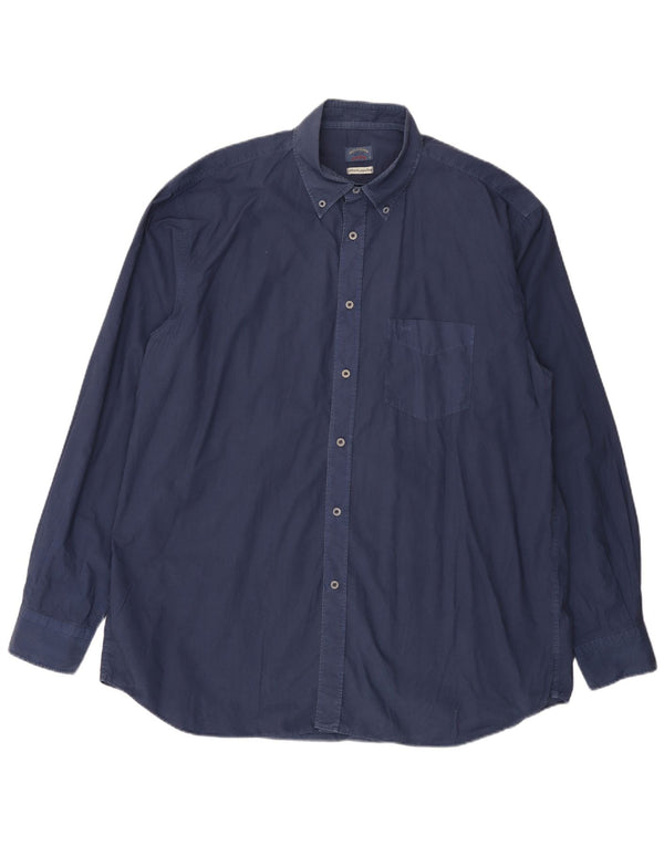 Camicia da uomo PAUL & SHARK Taglia 46 2XL Blu navy