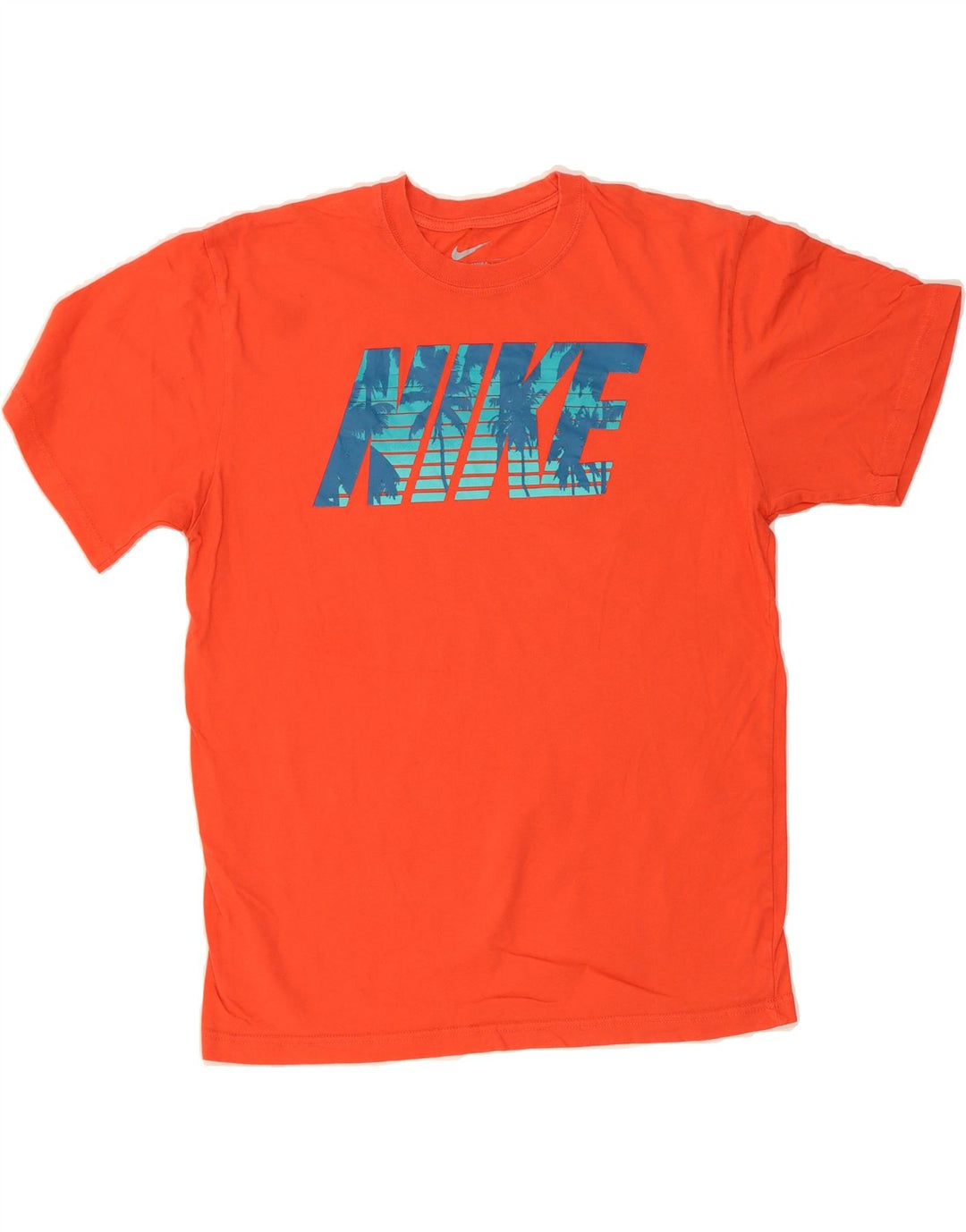 NIKE Mens Regular Fit Graphic T-Shirt Top Large Orange Cotton Vintage Nike and Second-Hand Nike from Messina Hembry 