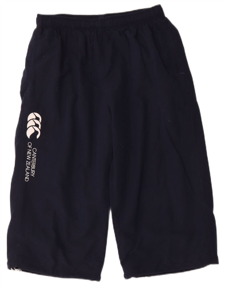 Pantaloncini sportivi Bermuda grafici da uomo Canterbury medio poliestere blu navy