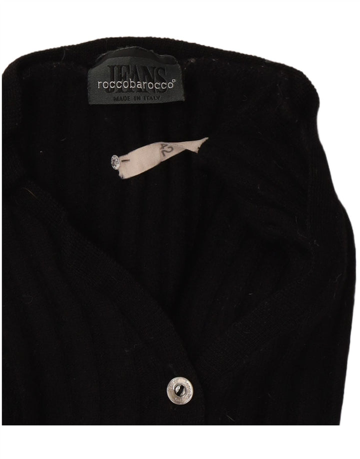 Maglione cardigan corto da donna Roccobarocco IT 42 medio nero