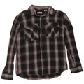 JACK & JONES Camicia da uomo in flanella XL nera in cotone a quadri