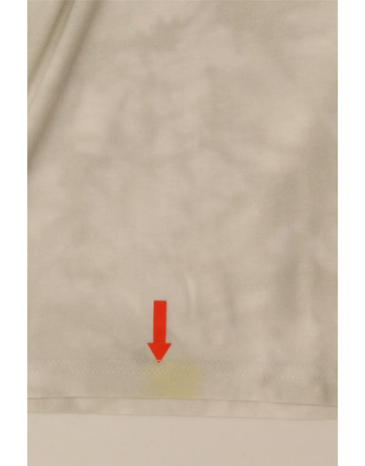 T-shirt da uomo Champion Top grande in cotone tie-dye bianco