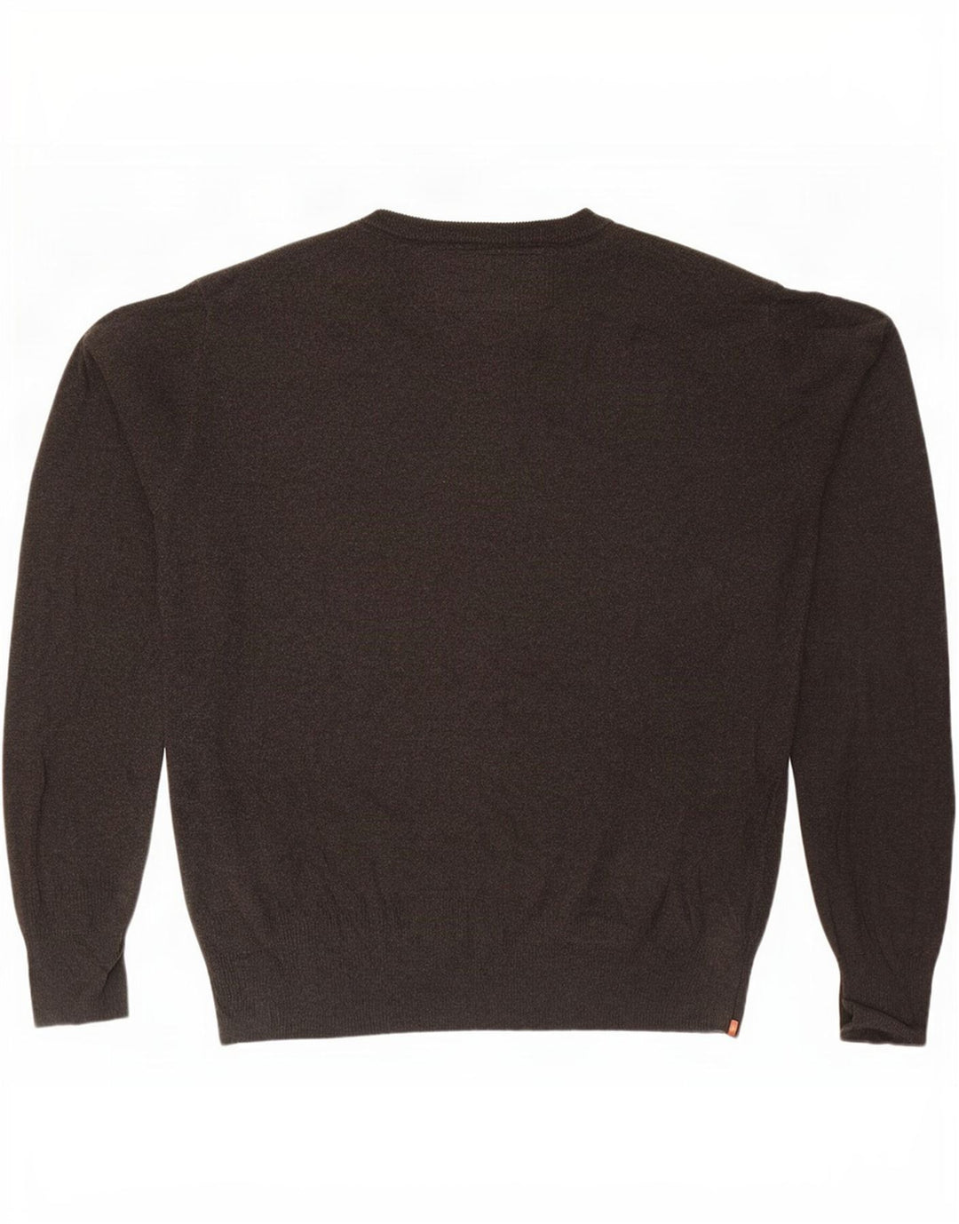Maglione da uomo girocollo Superdry in cotone marrone grande