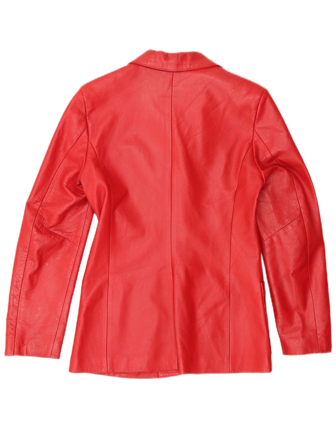 Giacca blazer in pelle da donna a 3 bottoni Victory IT 42 rosso medio