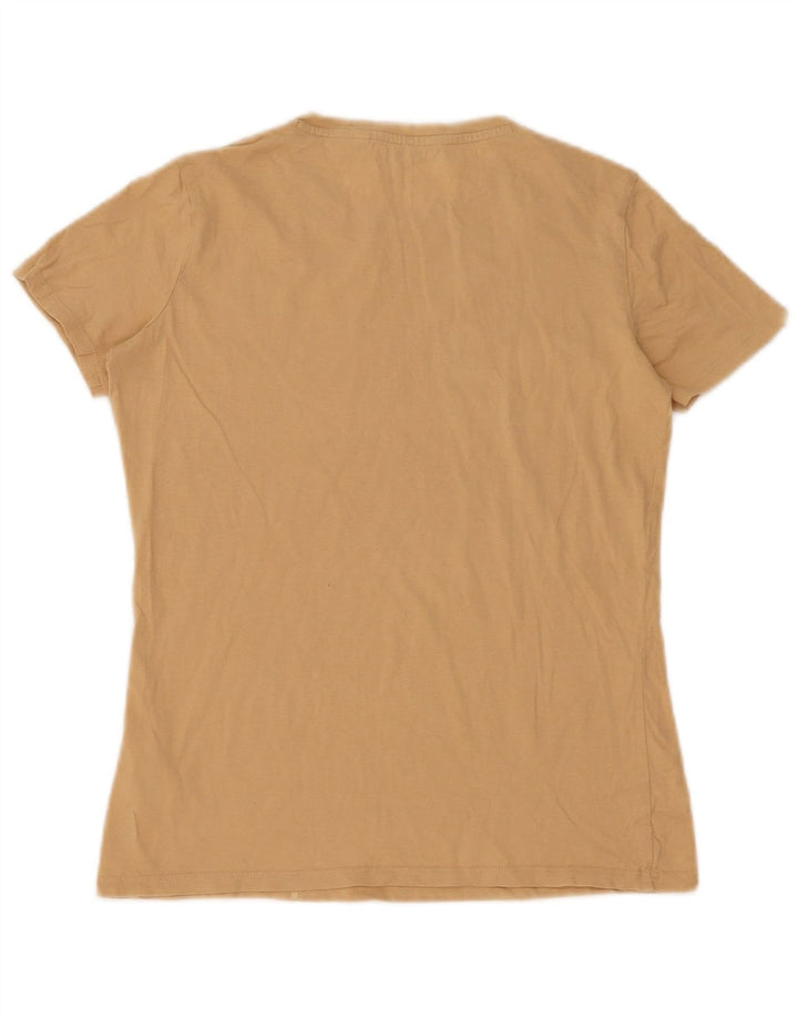T-shirt da donna Guess Top UK 12 cotone beige medio