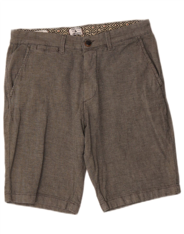 Pantaloncini chino regolari da uomo Jack & Jones medi W32 in cotone grigio