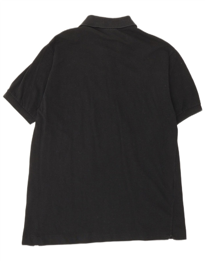 Polo da uomo LACOSTE taglia 4 media in cotone nero