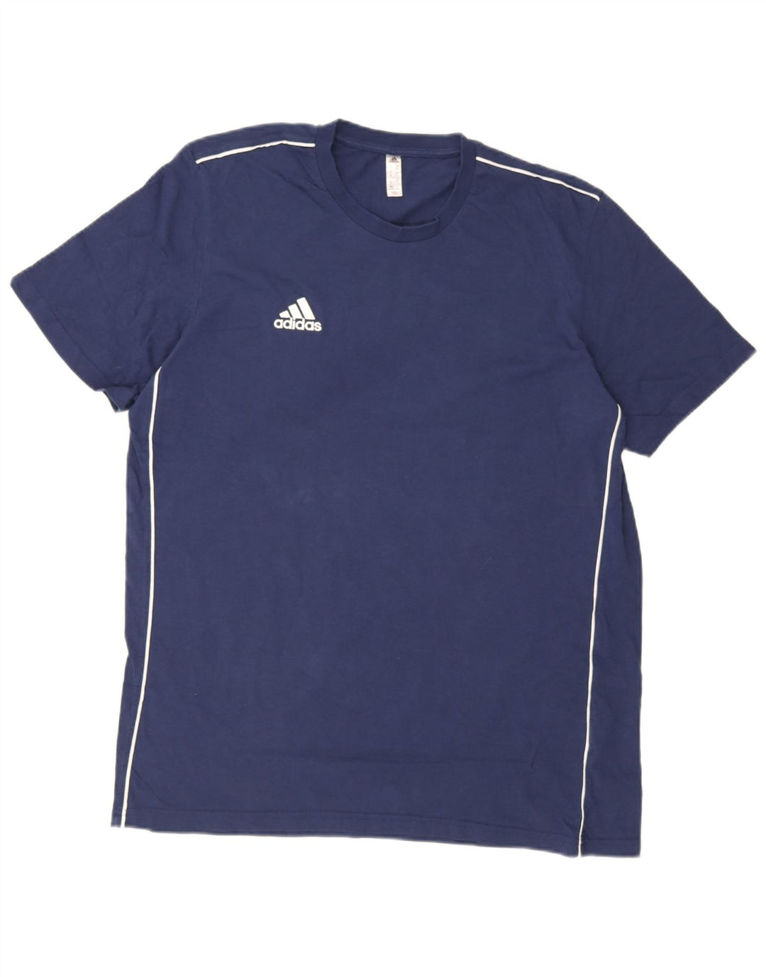 T-shirt da uomo Adidas Top XL blu navy in cotone