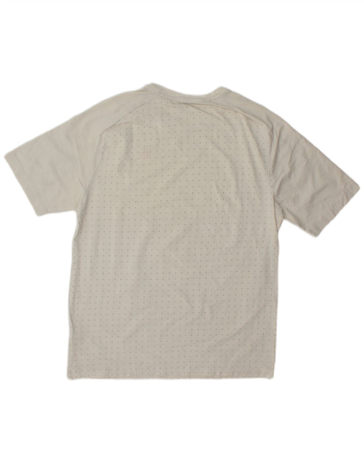 T-shirt da uomo Nike Top in cotone maculato bianco medio