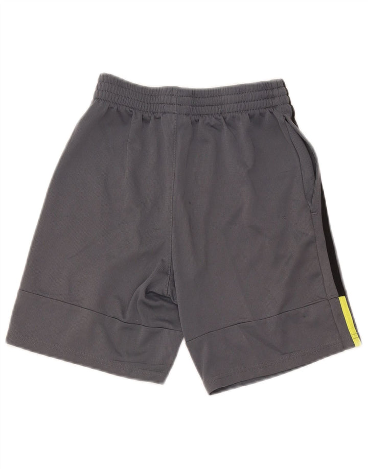 Pantaloncini sportivi Adidas da ragazzo 10-11 anni in poliestere grigio medio