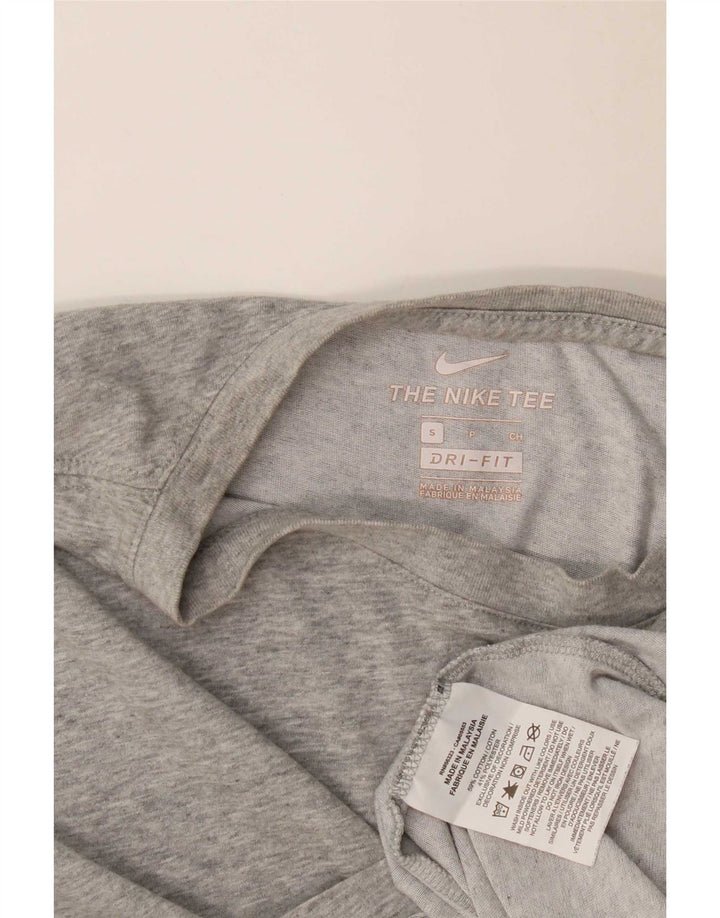 T-shirt Nike Dri Fit da uomo piccola in cotone grigio