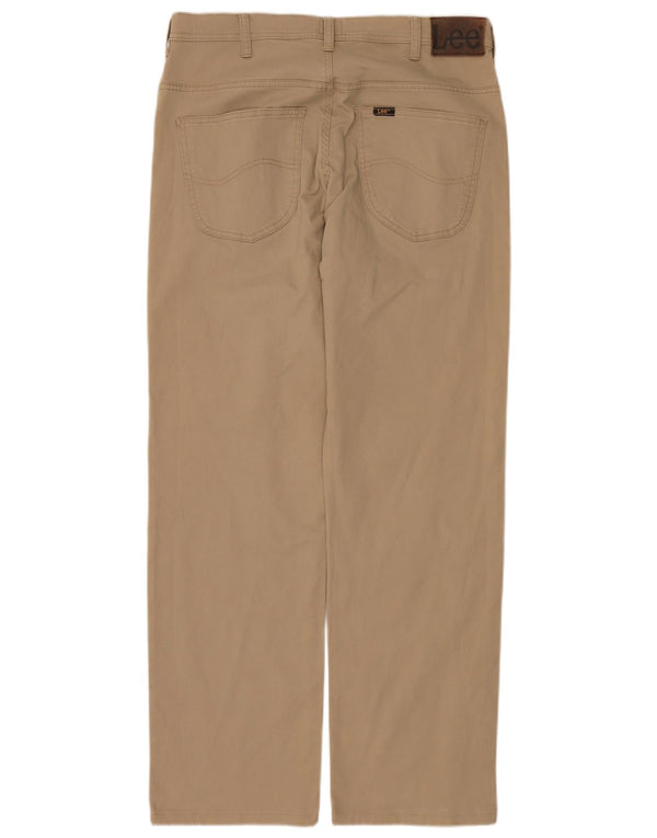 Pantaloni casual dritti da uomo LEE Brooklyn W34 L34 in cotone beige