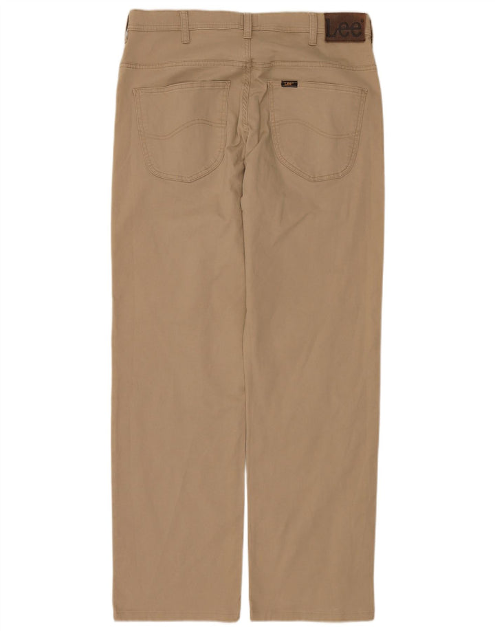 Pantaloni casual dritti da uomo LEE Brooklyn W34 L34 in cotone beige