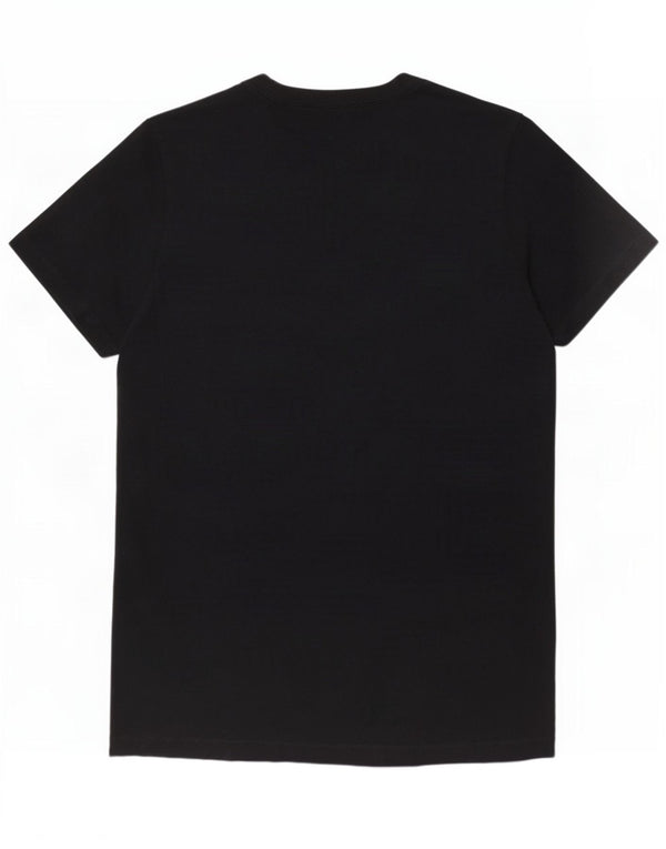 T-shirt grafica Reebok da donna Top UK 12 Medium Black Cotton