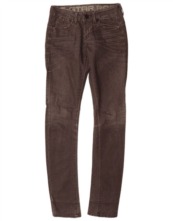Jeans slim da donna G-Star W28 L32 cotone grigio