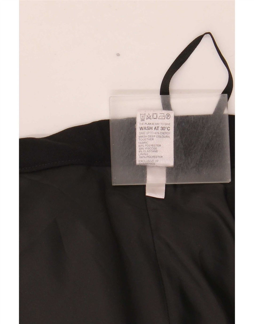 Gonna a trapezio da donna Marks & Spencer con motivo astratto UK 16 grande W40 nera