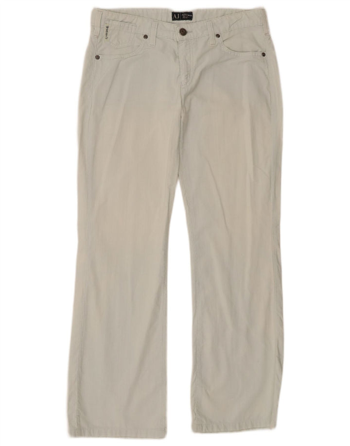 Pantaloni casual Bootcut da donna Armani W27 L28 in cotone blu