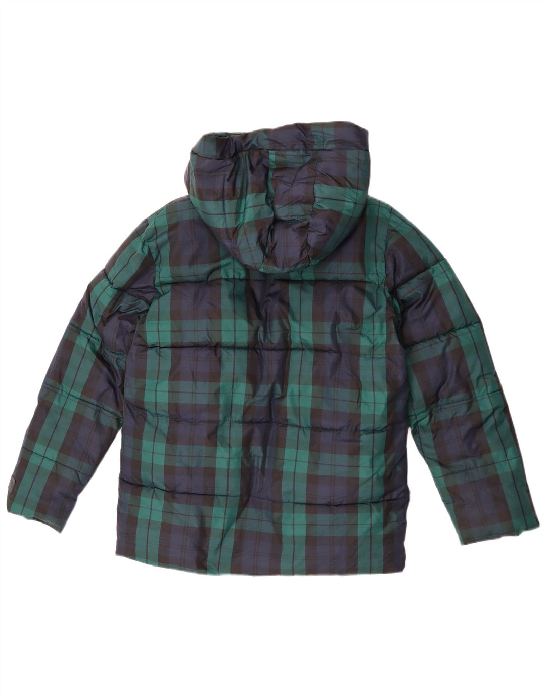 Giacca imbottita con cappuccio Gap per ragazzi 13-14 anni 2XL Poliestere a quadri blu navy