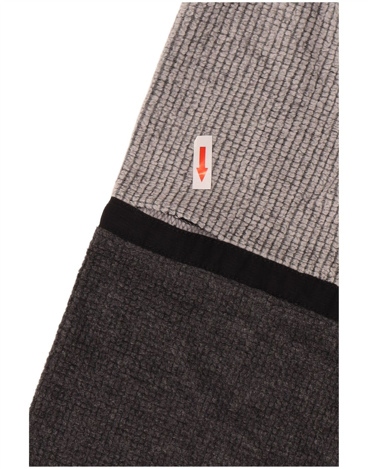 Maglione in pile da uomo con collo con zip MC Kee XL poliestere color block grigio