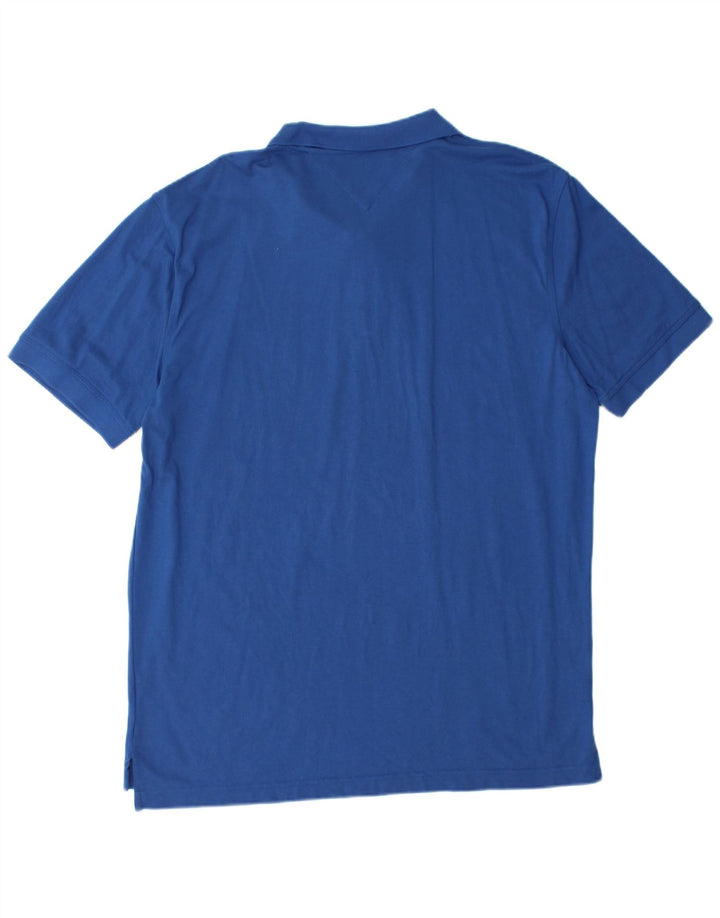 TOMMY HILFIGER Mens Regular Fit Polo Shirt 2XL Blue
