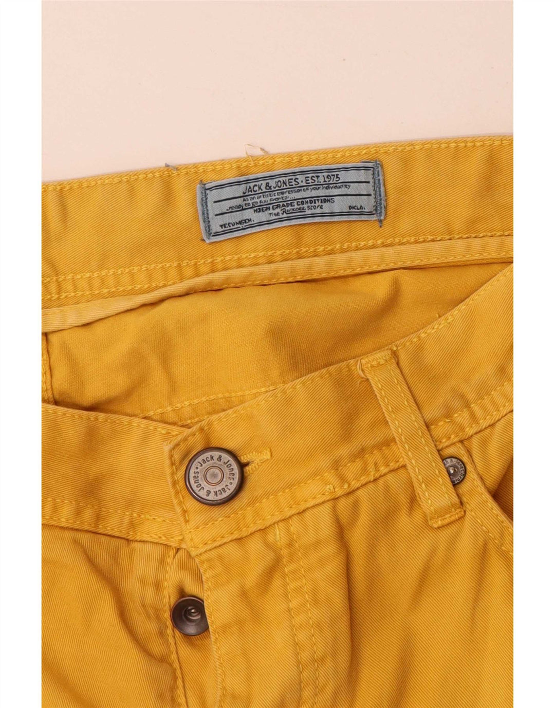 Pantaloncini casual da uomo Jack & Jones W34 grandi gialli