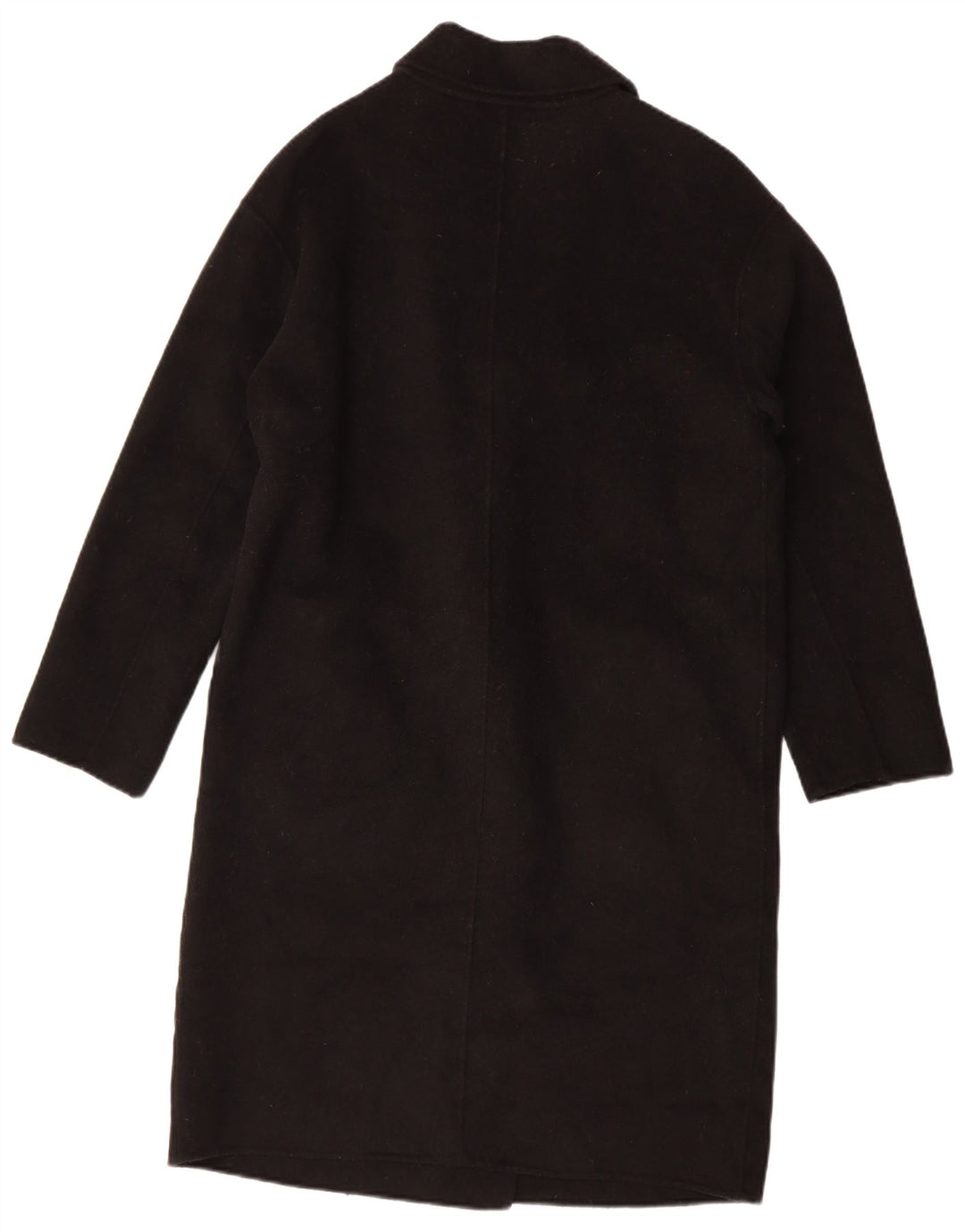 Cappotto doppiopetto oversize da donna Zara UK 10 piccolo in lana nera