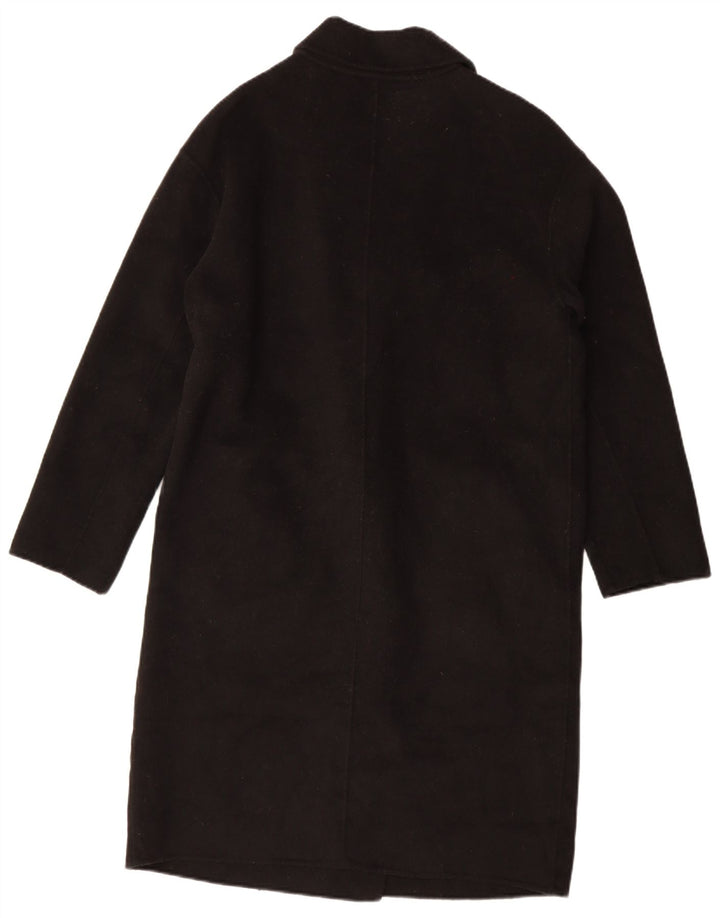 Cappotto doppiopetto oversize da donna Zara UK 10 piccolo in lana nera