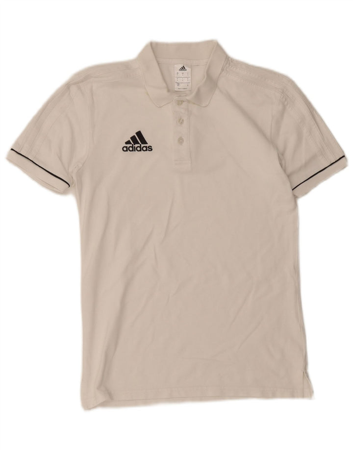 Polo Adidas da uomo piccola bianca