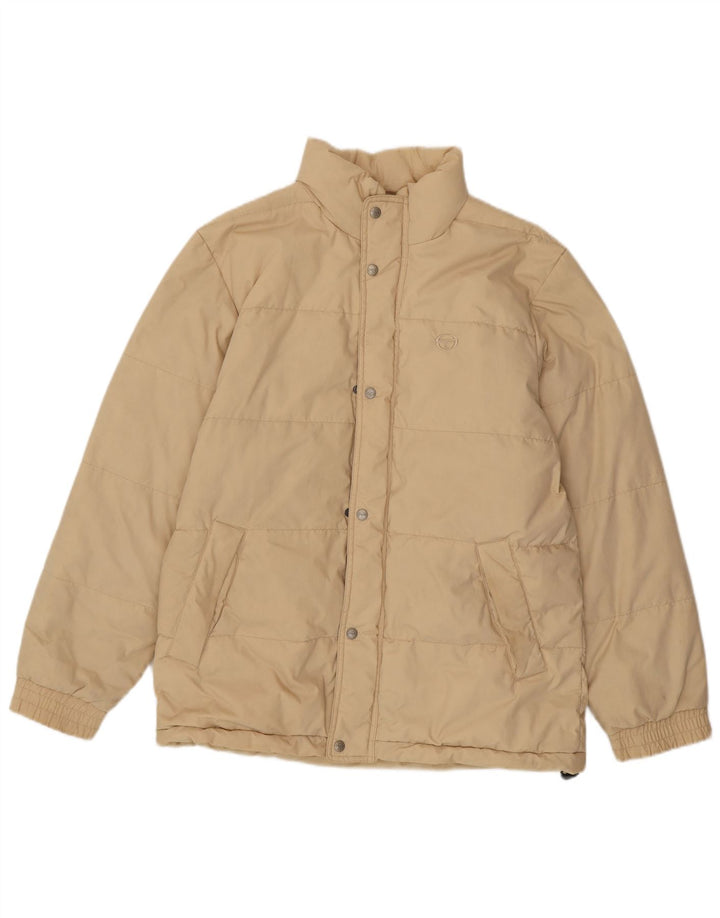 SERGIO TACCHINI Giacca imbottita da uomo UK 36 Small Beige Poliestere