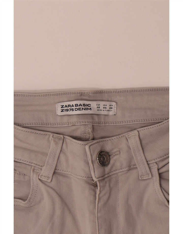 Jeans skinny da donna Zara EU 38 Small W28 L30 Grigio