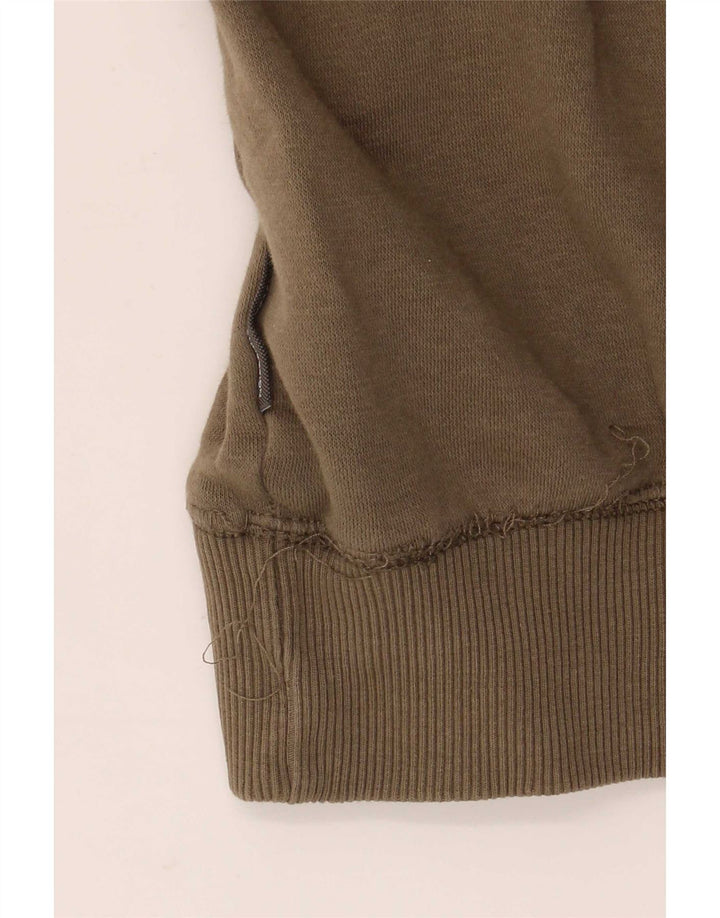 Maglione con cappuccio da uomo French Connection, cotone kaki medio