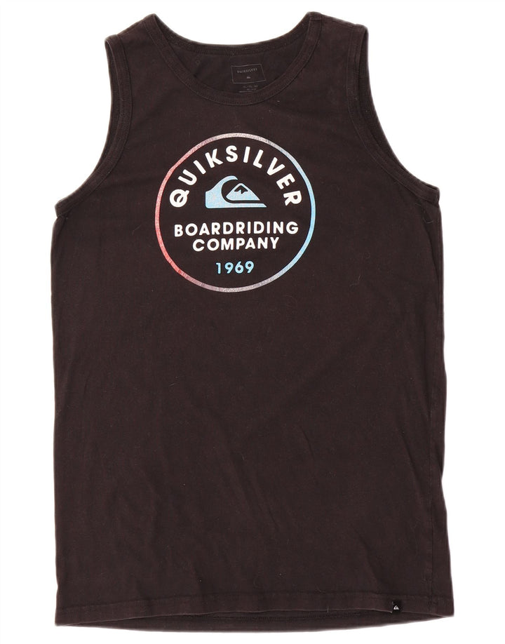 Canotta grafica da uomo Quiksilver XL in cotone nero