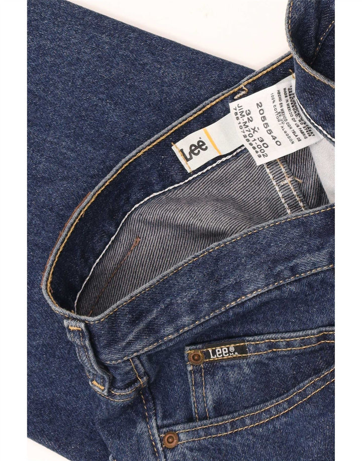 Jeans dritti da uomo Lee vestibilità rilassata W32 L30 cotone blu