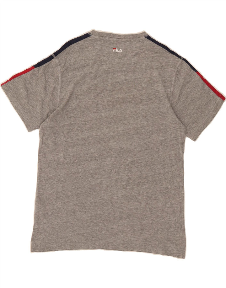 FILA Mens Graphic T-Shirt Top Medium Grey Cotton Vintage Fila and Second-Hand Fila from Messina Hembry 