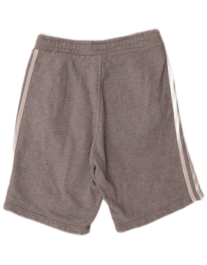 Pantaloncini sportivi Adidas da uomo piccoli in cotone grigio