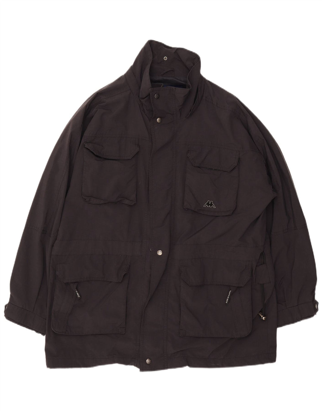 Giacca da uomo Kappa Utility UK 40 Large in nylon nero
