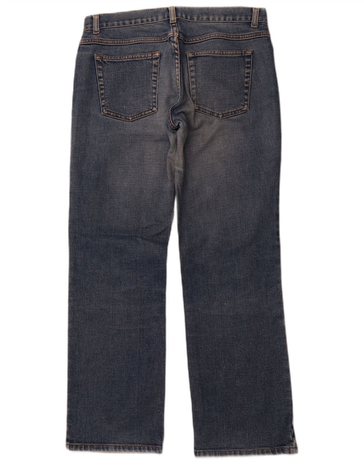 Jeans dritti da donna BENETTON IT 44 medio W30 L28 blu cotone