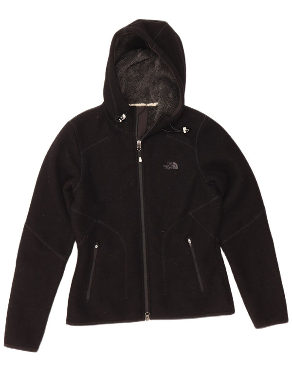 THE NORTH FACE Giacca da tuta da donna con cappuccio UK 10 Small Nera