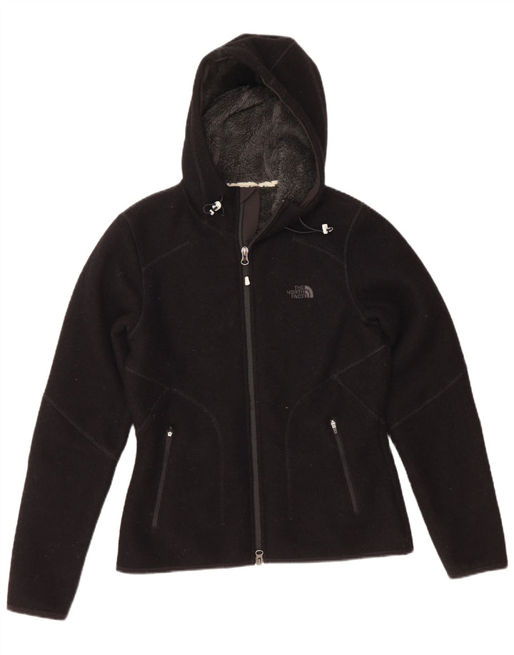 THE NORTH FACE Giacca da tuta da donna con cappuccio UK 10 Small Nera