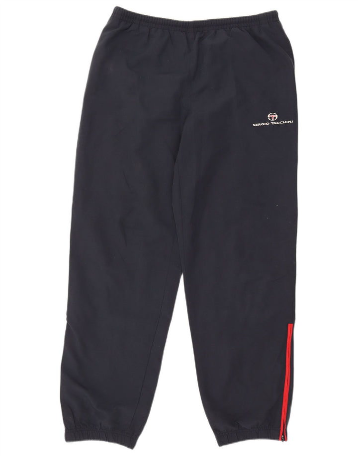 Sergio Tacchini Pantaloni da tuta da uomo Joggers Large Blu Navy Poliestere