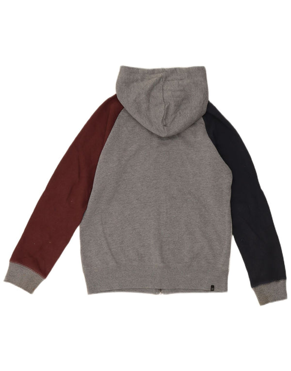 Maglione con cappuccio e zip per ragazzi Billabong 13-14 anni in cotone color block grigio