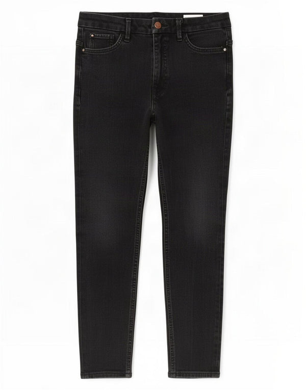 Jeans corti Marks & Spencer da donna The Magic UK 10 piccoli W28 L23 neri