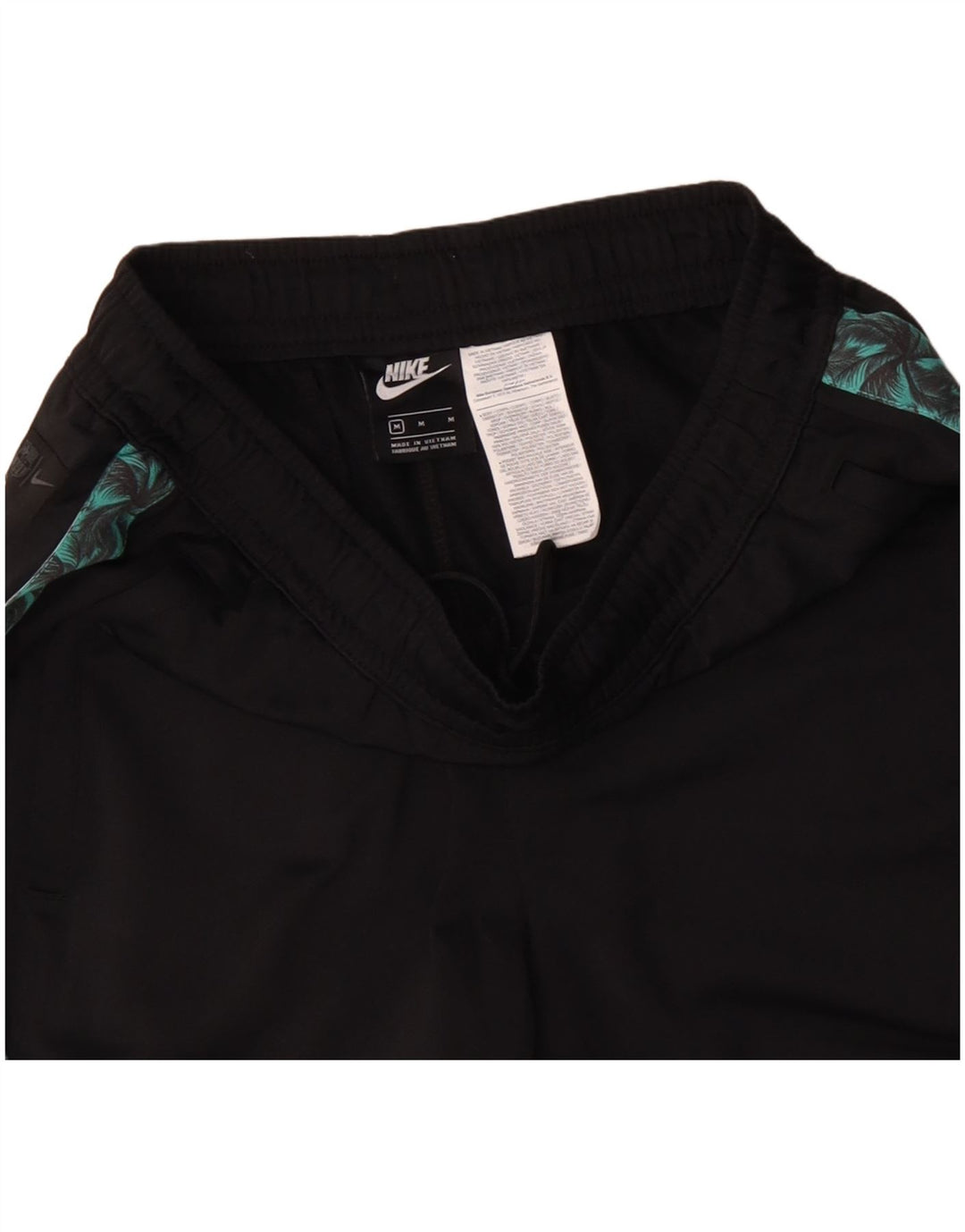 Pantaloni da tuta con grafica NIKE da uomo, poliestere color block medio nero