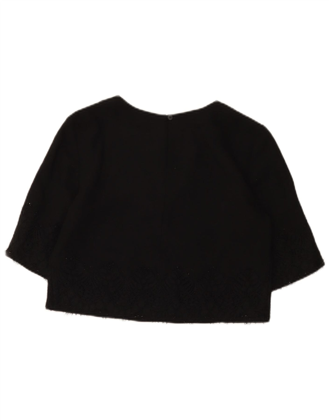 Top corto da donna French Connection UK 8 piccolo poliestere nero