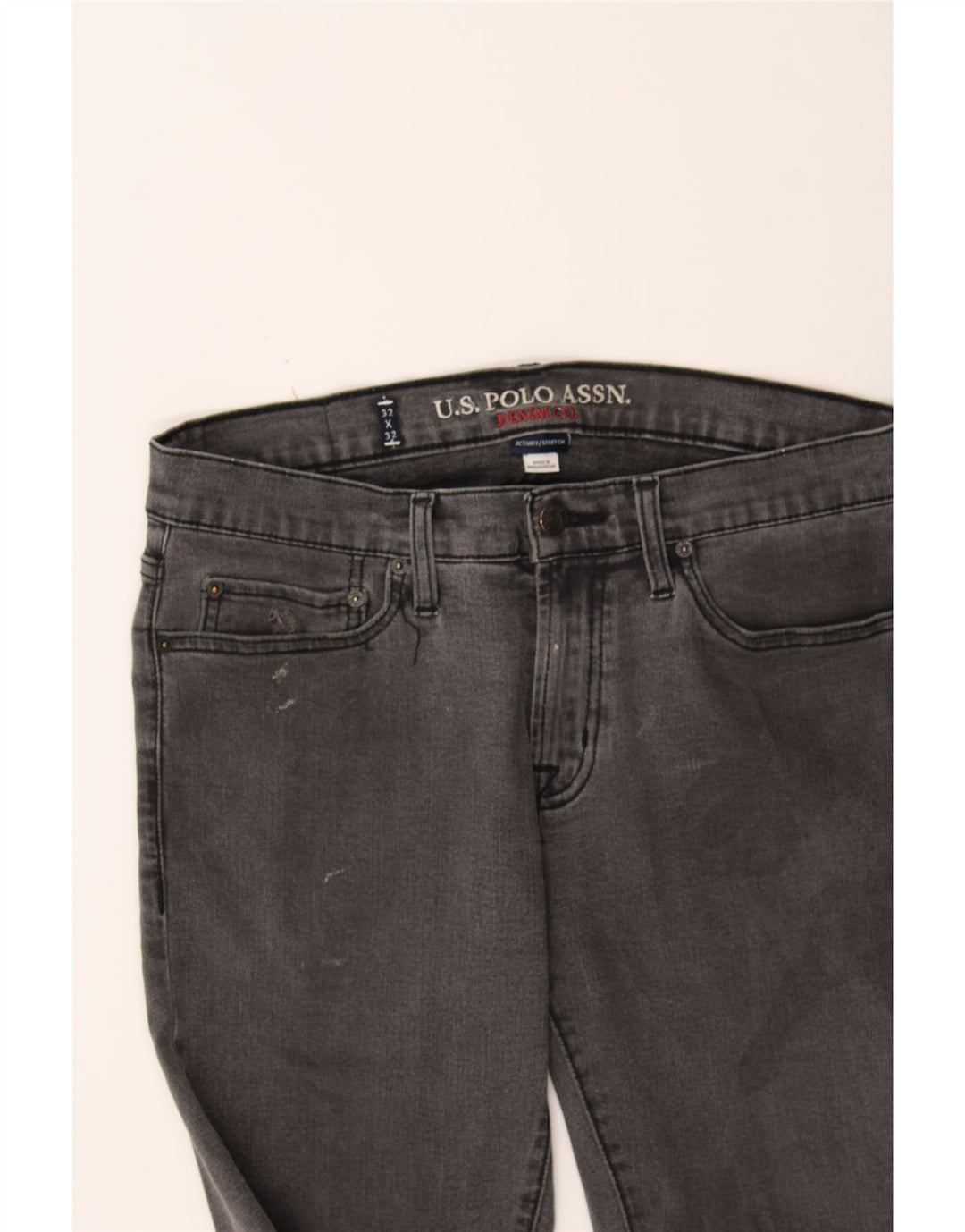 U.S. POLO ASSN. Mens Slim Jeans W32 L32 Grey Cotton Vintage U.S. Polo Assn. and Second-Hand U.S. Polo Assn. from Messina Hembry 