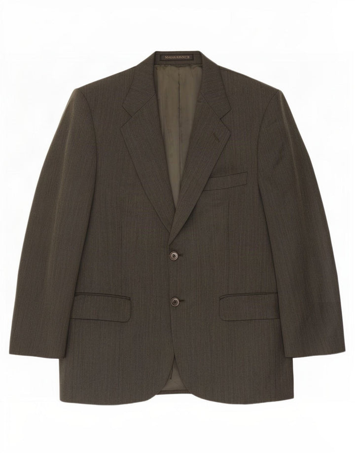 Giacca blazer St. Michael da uomo Marks & Spencer UK 48 2XL Grigia a spina di pesce