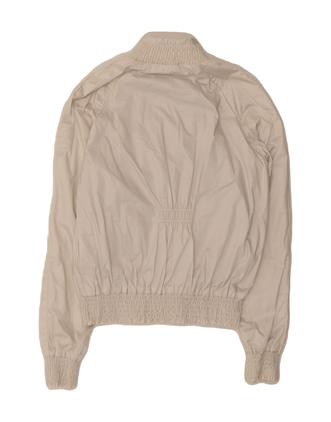 GAS Womens Bomber Jacket EU 40 Medium Off White Polyester Vintage Gas and Second-Hand Gas from Messina Hembry 